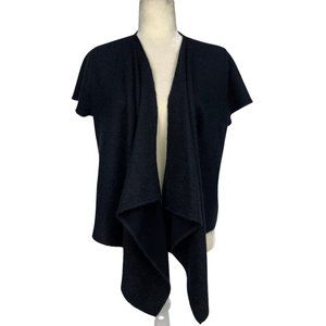 Eileen Fisher Short Sleeve Open Cardigan Draped S